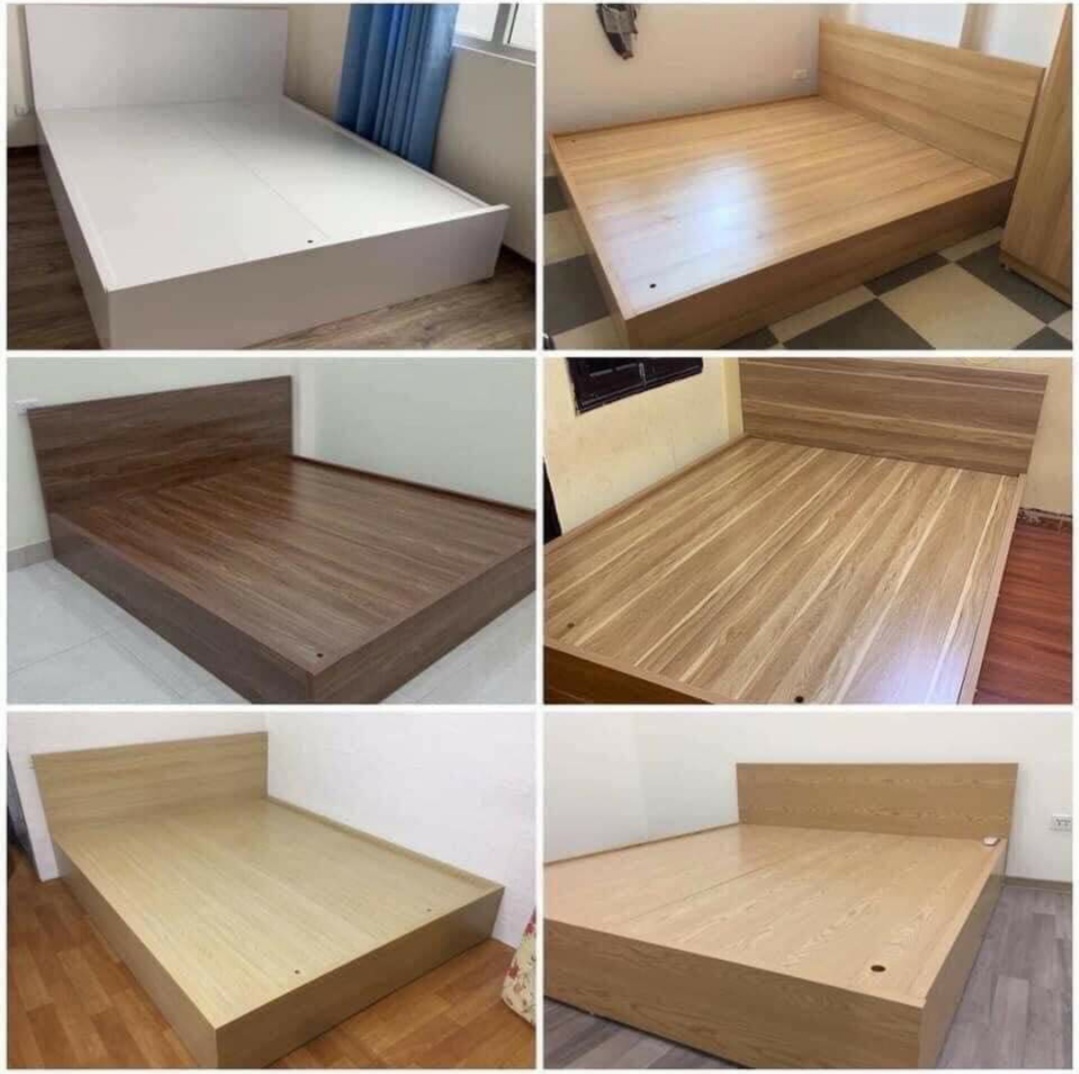 Giường gỗ công nghiệp giá rẻ 